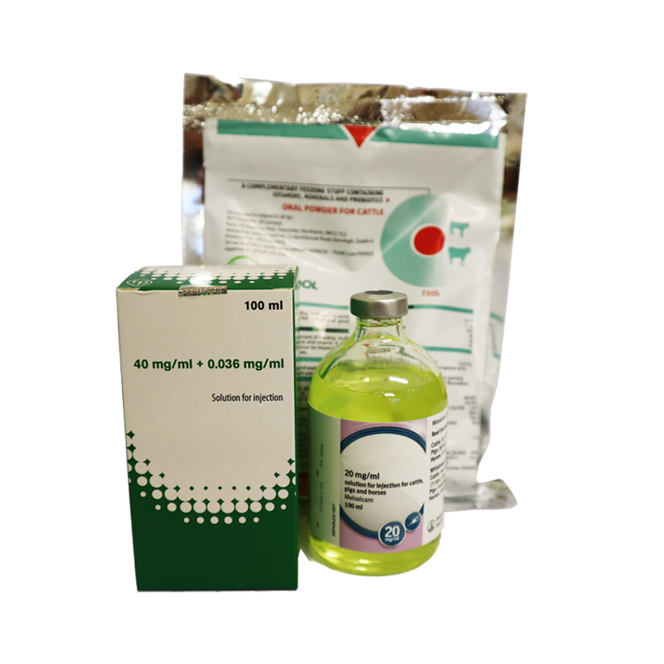 Examples of medications in a glass bottle, plastic sachet and cardboard box